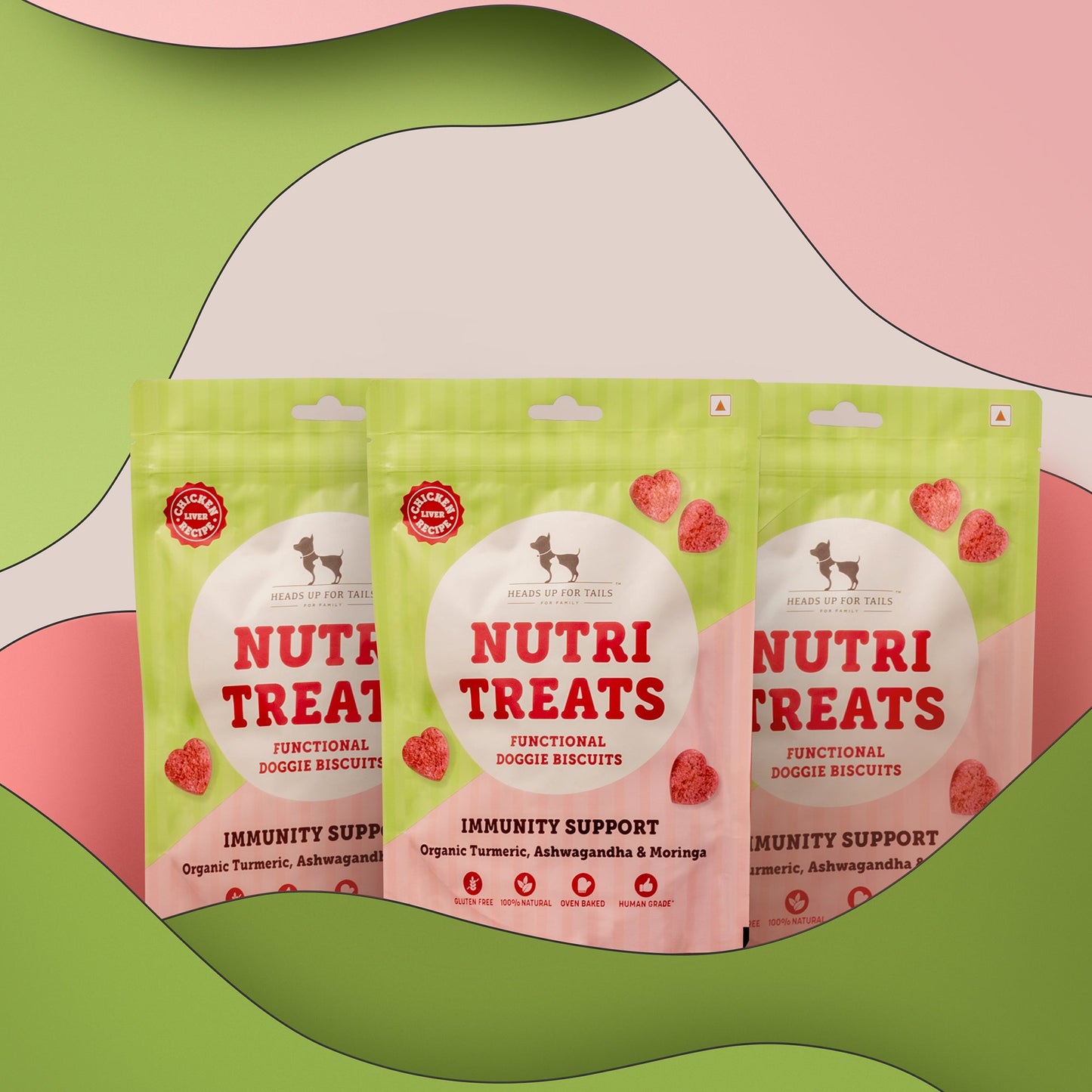 HUFT Nutri Treats For Dogs - Immunity Support - 150 g - Heads Up For Tails