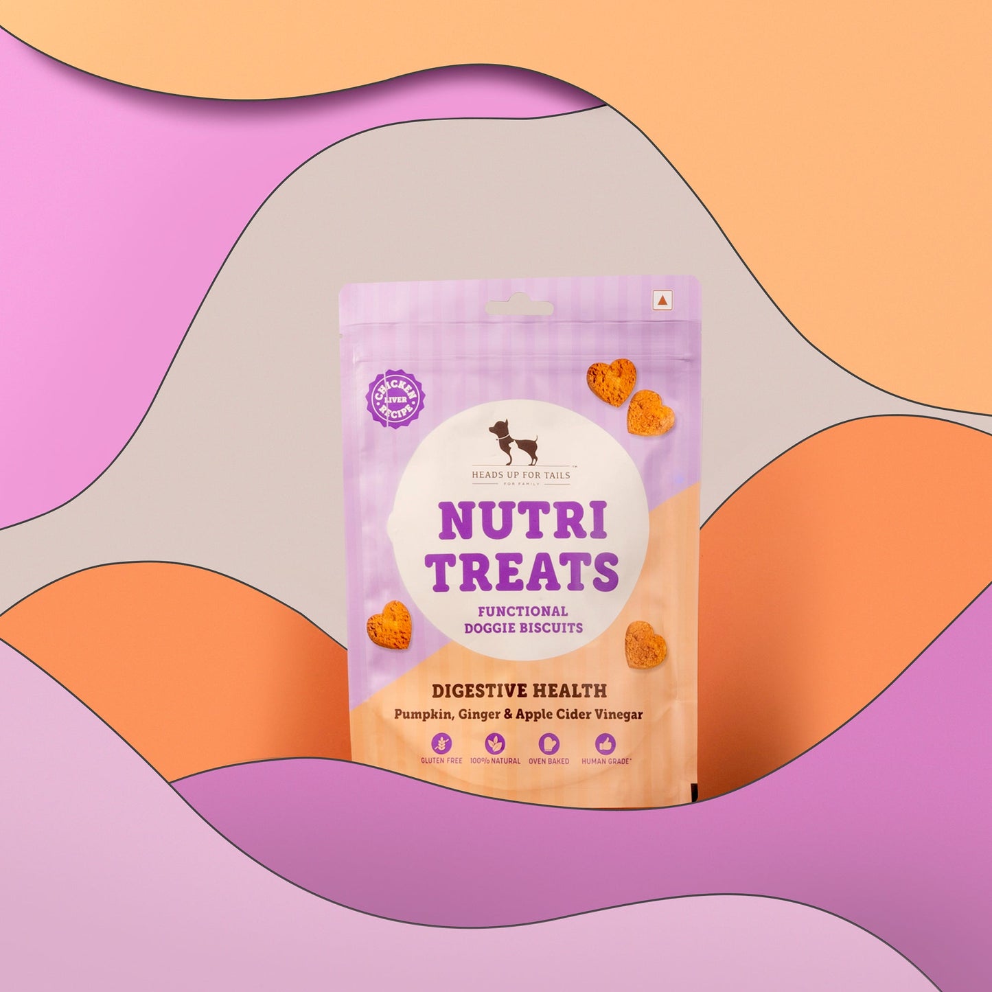 HUFT Nutri Treats For Dogs - Digestive Health - 150 g - Heads Up For Tails