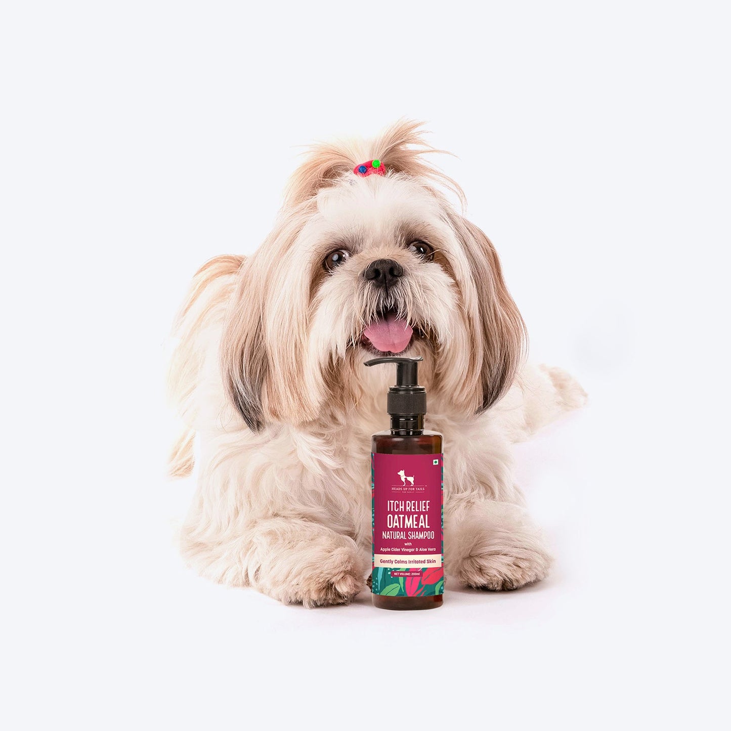 HUFT Natural Itch Relief Oatmeal Shampoo For Dogs - Apple Cider Vinegar & Aloe Vera - Heads Up For Tails