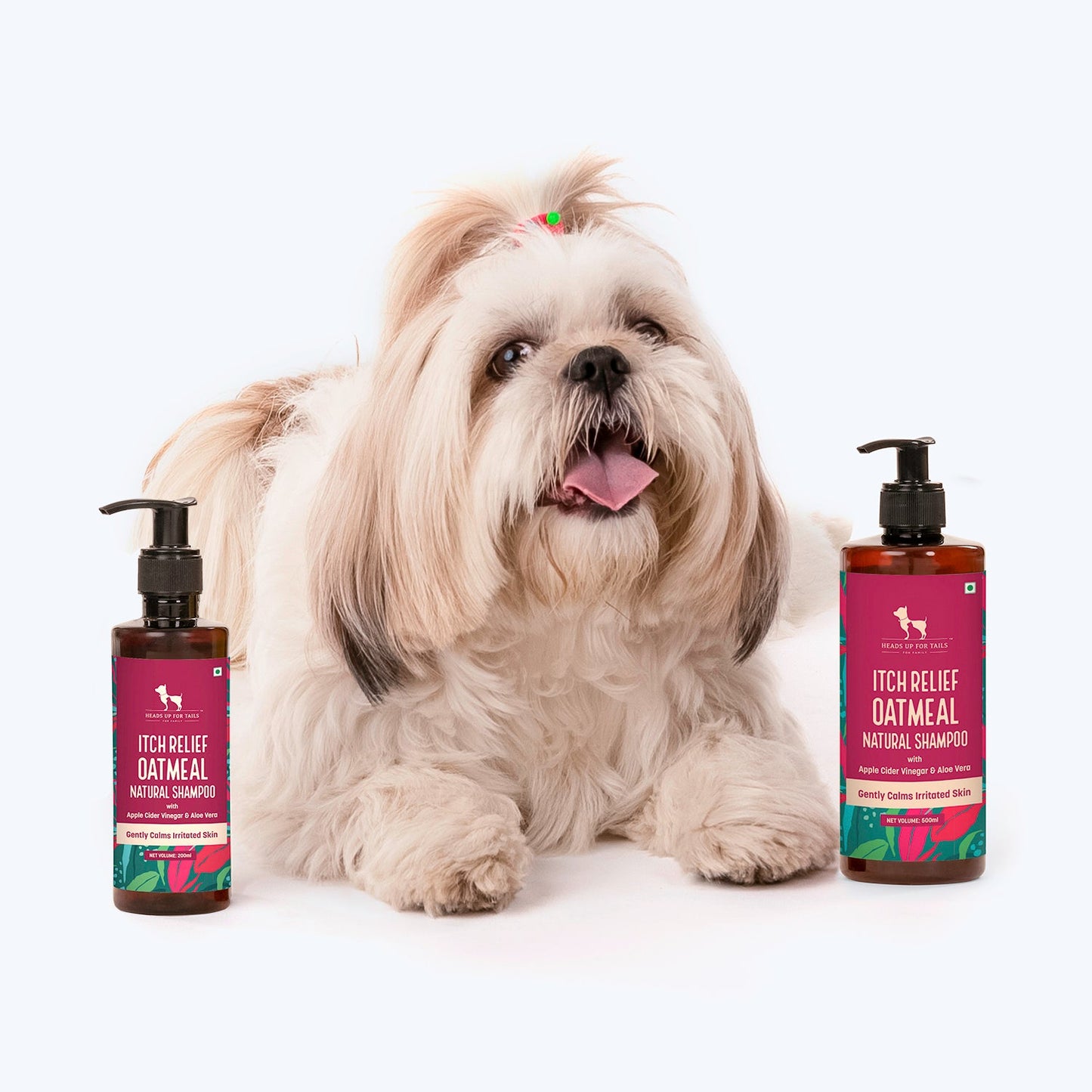 HUFT Natural Itch Relief Oatmeal Shampoo For Dogs - Apple Cider Vinegar & Aloe Vera - Heads Up For Tails
