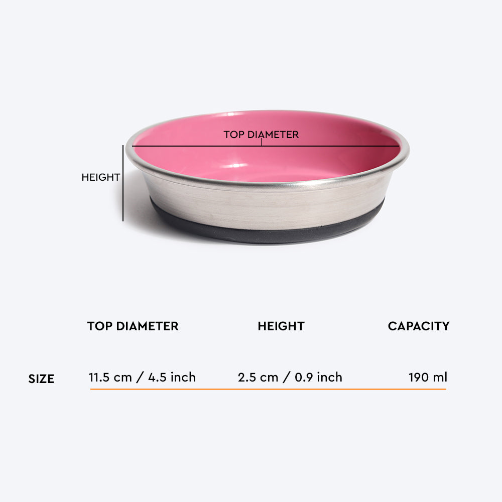 HUFT Cutest Collection Slurp Kitten Bowl - Pink - Heads Up For Tails