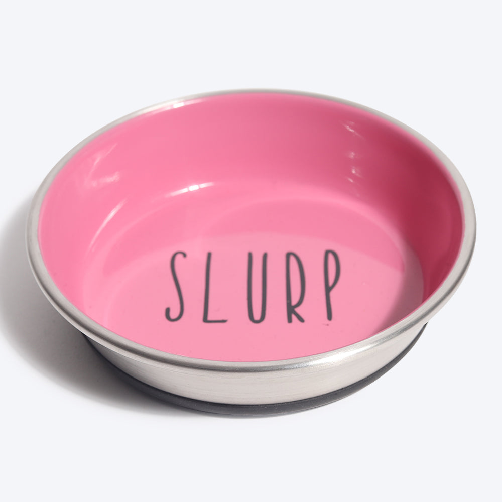 HUFT Slurp Kitten Bowl - Pink - Heads Up For Tails