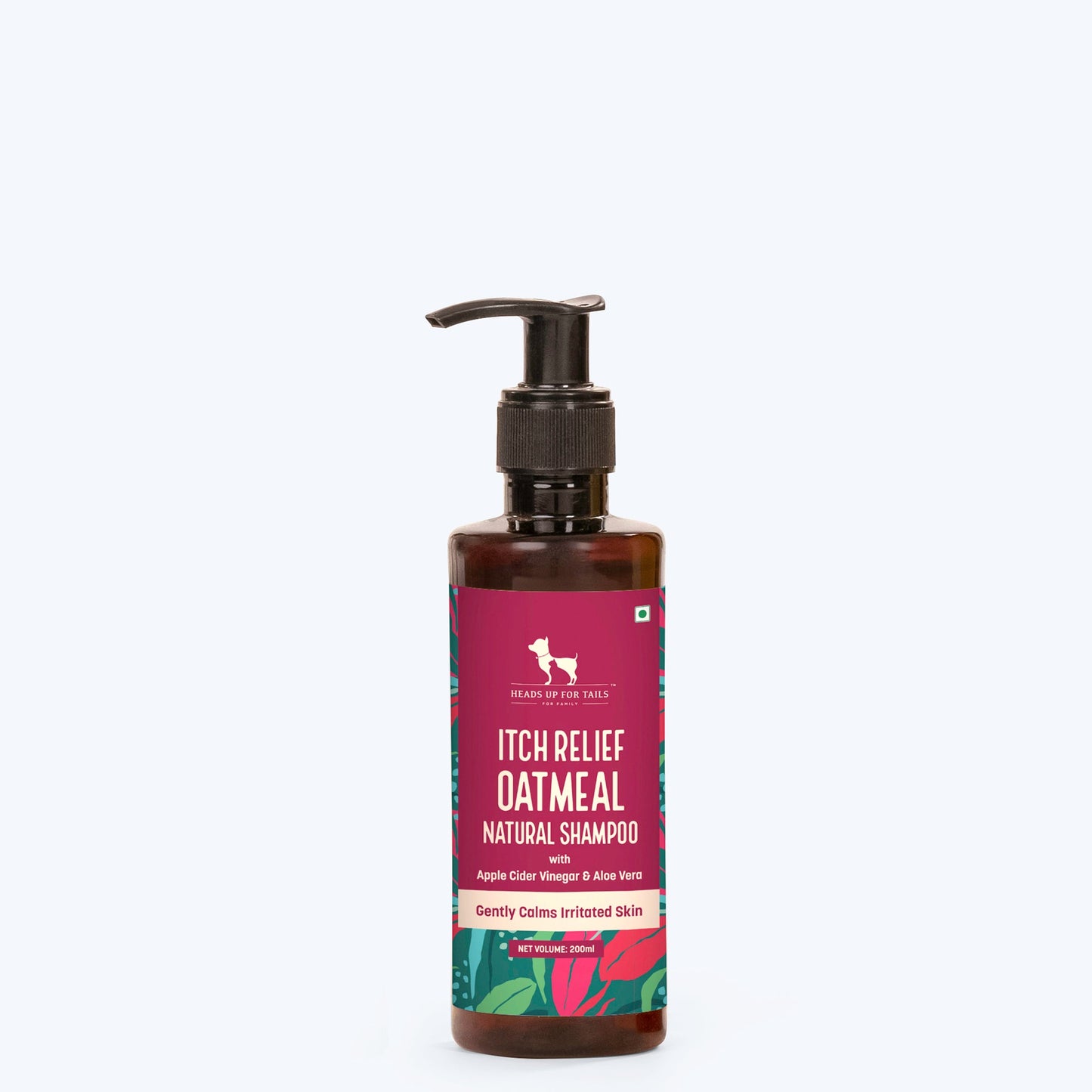 HUFT Natural Itch Relief Oatmeal Shampoo For Dogs - Apple Cider Vinegar & Aloe Vera - Heads Up For Tails