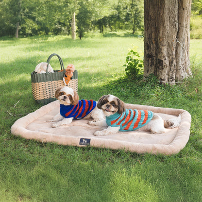 HUFT Fluffy Dreams Plush Mat For Dog & Cat - Beige - M