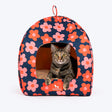 HUFT Flower Frenzy Tent Bed For Cat & Puppies - Navy