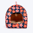 HUFT Flower Frenzy Tent Bed For Cat & Puppies - Navy