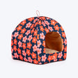 HUFT Flower Frenzy Tent Bed For Cat & Puppies - Navy