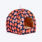 HUFT Flower Frenzy Tent Bed For Cat & Puppies - Navy