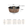HUFT Timber Trails Printed Steel Bowl For Dog - Brown