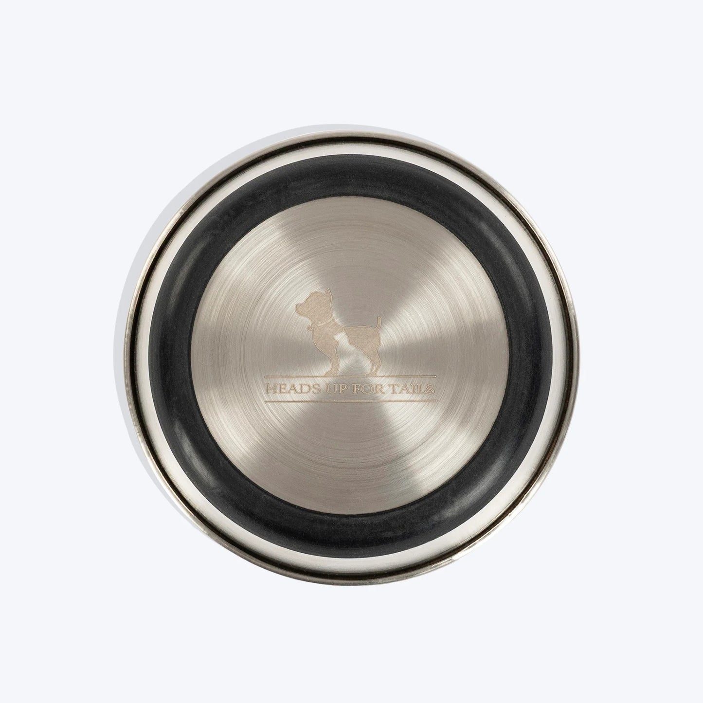 HUFT Purrfect Treat Printed Steel Bowl For Cat - Yellow