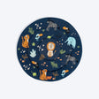 HUFT Jungle Dreams Round Mat For Dog - Blue