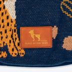 HUFT Jungle Dreams Round Mat For Dog - Blue