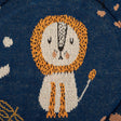 HUFT Jungle Dreams Round Mat For Dog - Blue