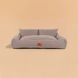 HUFT Cookie Houndstooth Lounger Bed For Dog - Brown