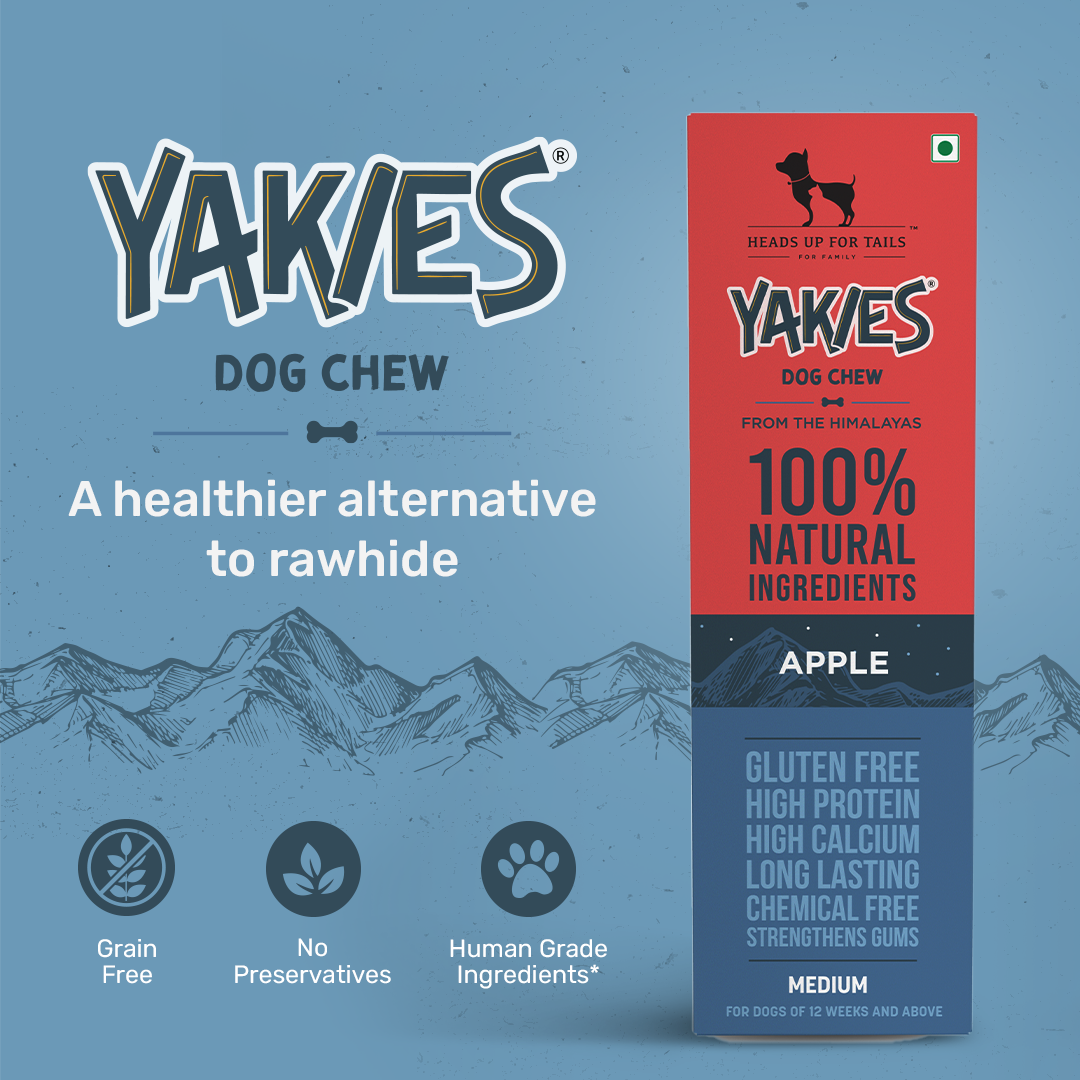 HUFT Yakies Vegetarian Natural Chew Bone - Apple