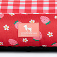 HUFT Berrylicious Lounger Bed For Dog - Red and Pink