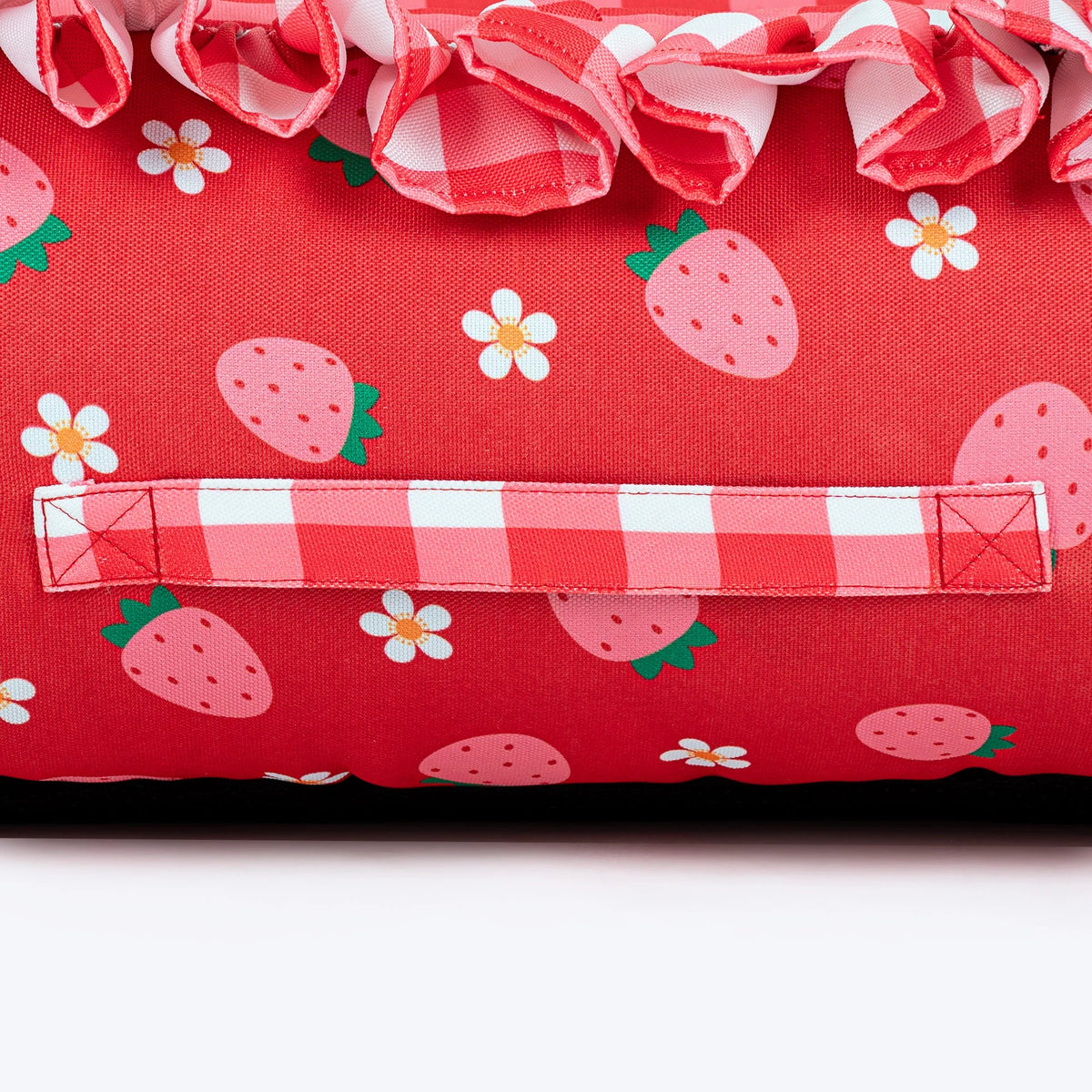 HUFT Berrylicious Lounger Bed For Dog - Red and Pink