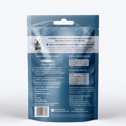 HUFT Sara's Dehydrated Anchovy Doggie Treats - 70 g