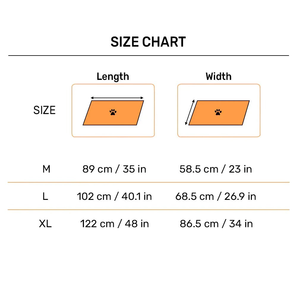 HUFT Summer Bloom Mat For Dog - Blue