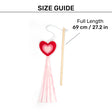 HUFT Love Heart Teaser Wand Toy for Cat - Multicolor
