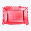 HUFT Berrylicious Lounger Bed For Dog - Red and Pink