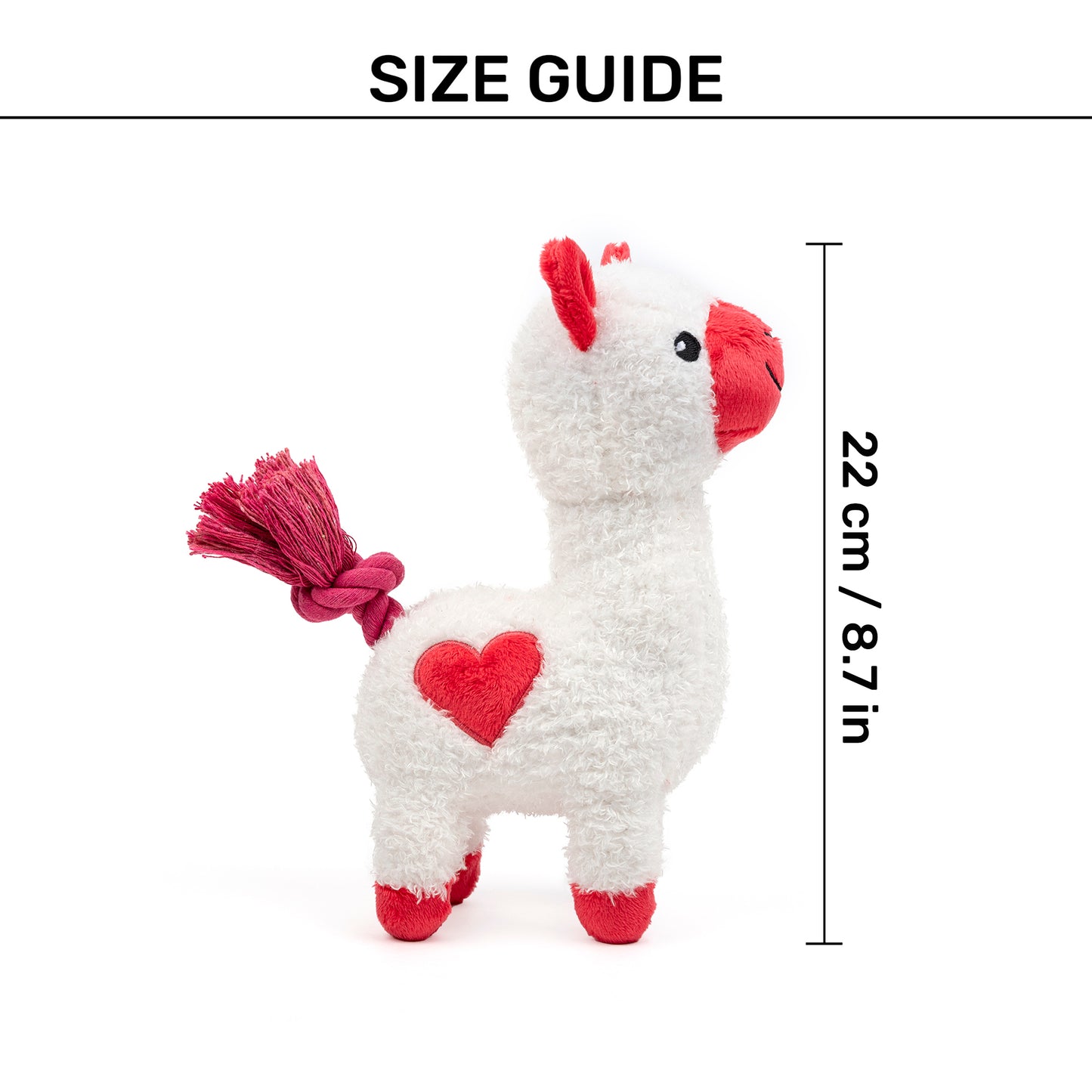 HUFT Love Alpaca Squeaky Plush Toy For Dog
