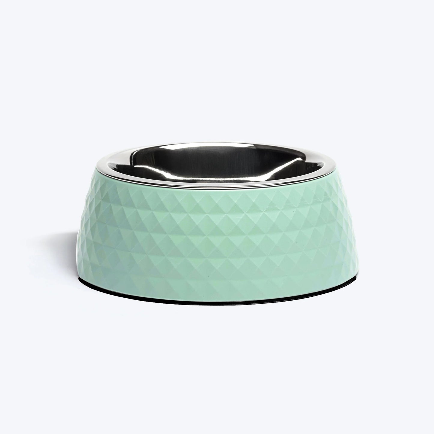 HUFT Breezy Basics Prism Embossed Melamine Bowl For Dog - Pastel Green