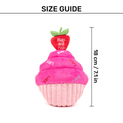 HUFT Cupcake Of Love Squeaky Plush Toy For Dog