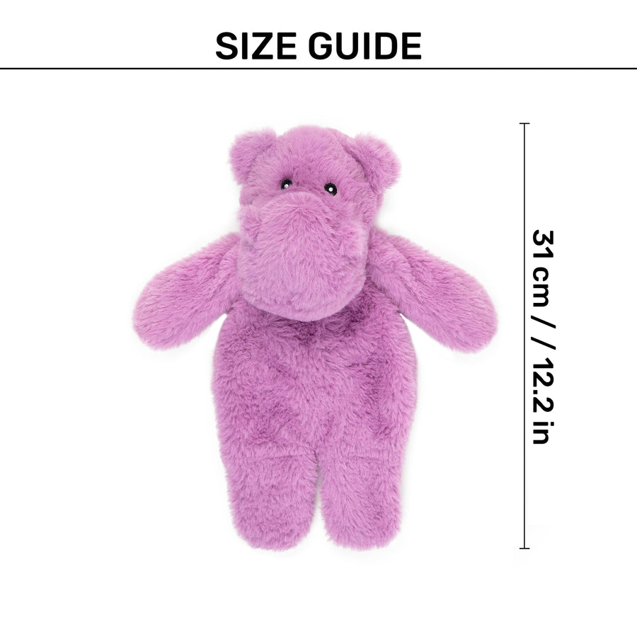 HUFT Happy Hippo Plush Toy For Dog - Lavendor