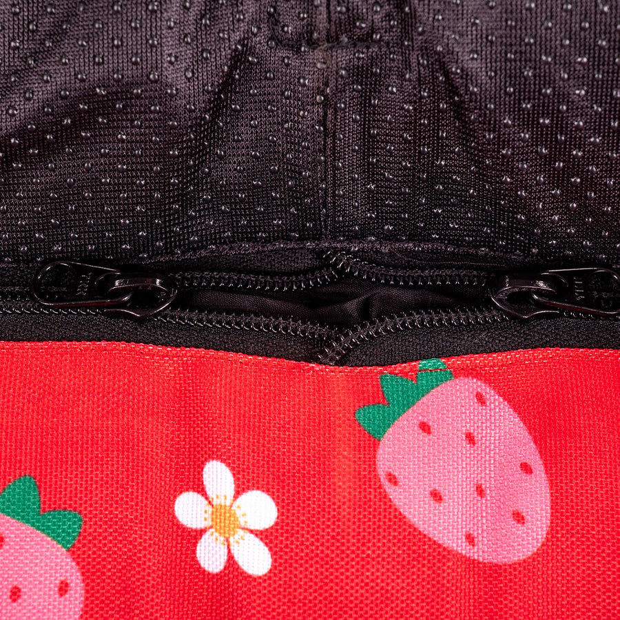 HUFT Berrylicious Lounger Bed For Dog - Red and Pink
