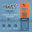HUFT Yakies 100% Natural & Vegetarian Turmeric Chew Bone For Dog