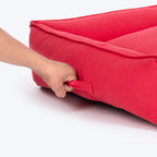 HUFT Teddy Classic Lounger Dog Bed - Red