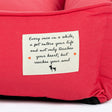 HUFT Teddy Classic Lounger Dog Bed - Red