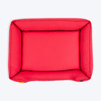 HUFT Teddy Classic Lounger Dog Bed - Red