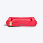 HUFT Teddy Classic Lounger Dog Bed - Red