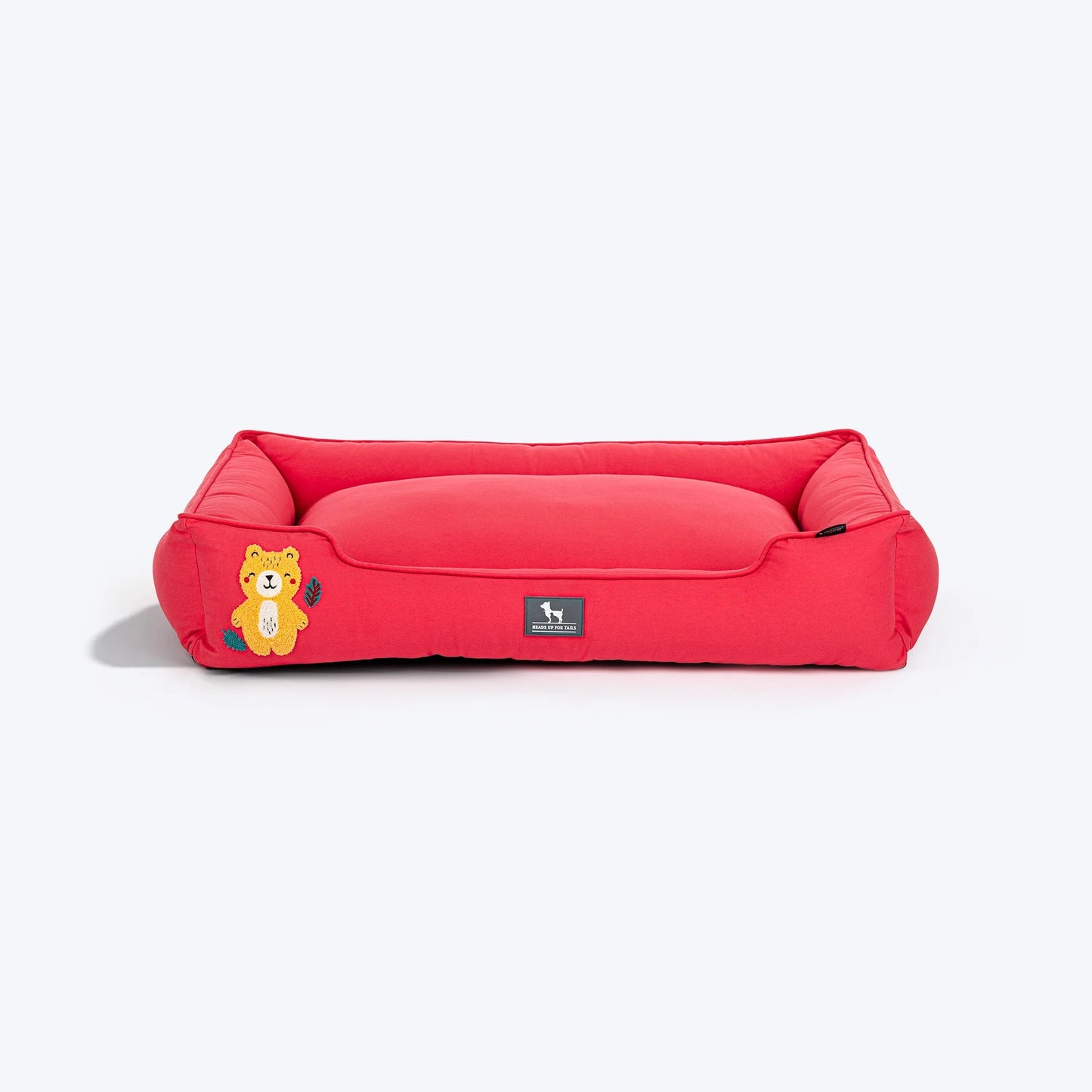 HUFT Teddy Classic Lounger Dog Bed - Red