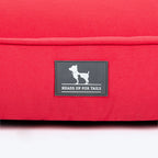 HUFT Teddy Classic Lounger Dog Bed - Red