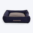 HUFT Giraffe Classic Lounger Bed For Dog - Grey & Navy