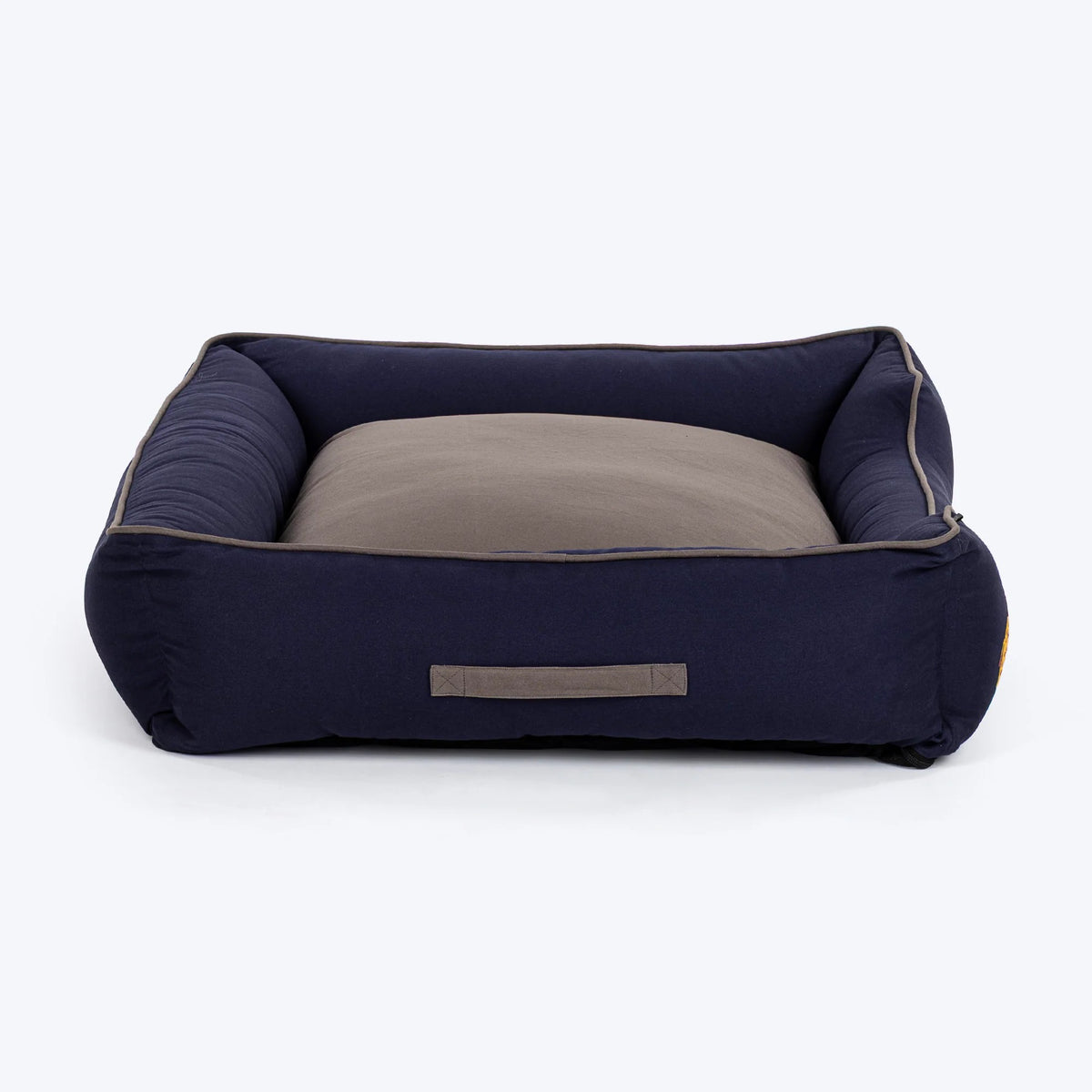 HUFT Giraffe Classic Lounger Bed For Dog - Grey & Navy