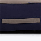 HUFT Giraffe Classic Lounger Bed For Dog - Grey & Navy