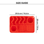 HUFT Paws & Play Puzzle Lick Mat For Pets - Red