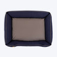 HUFT Giraffe Classic Lounger Bed For Dog - Grey & Navy