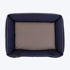 HUFT Giraffe Classic Lounger Bed For Dog - Grey & Navy