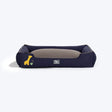 HUFT Giraffe Classic Lounger Bed For Dog - Grey & Navy