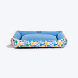 HUFT Bloomscape Lounger Bed For Dog - Blue