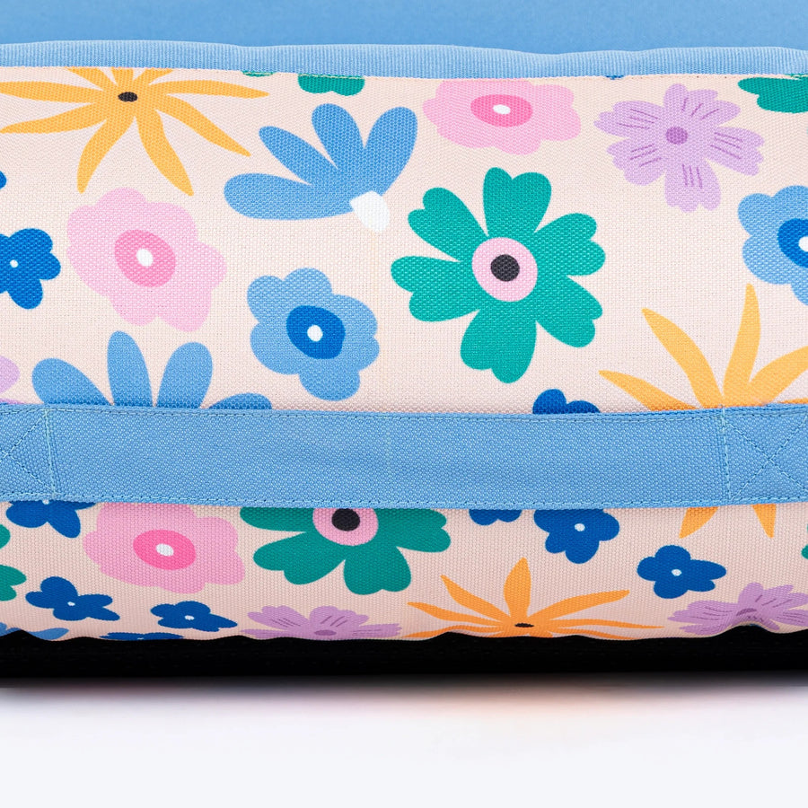 HUFT Bloomscape Lounger Bed For Dog - Blue