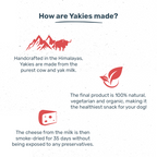 HUFT Yakies 100% Natural & Vegetarian Apple Chew Bone For Dog