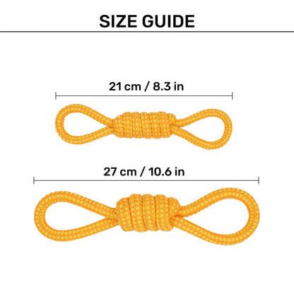 Dash Dog Tugster Rope Toy For Dog - Yellow & Orange