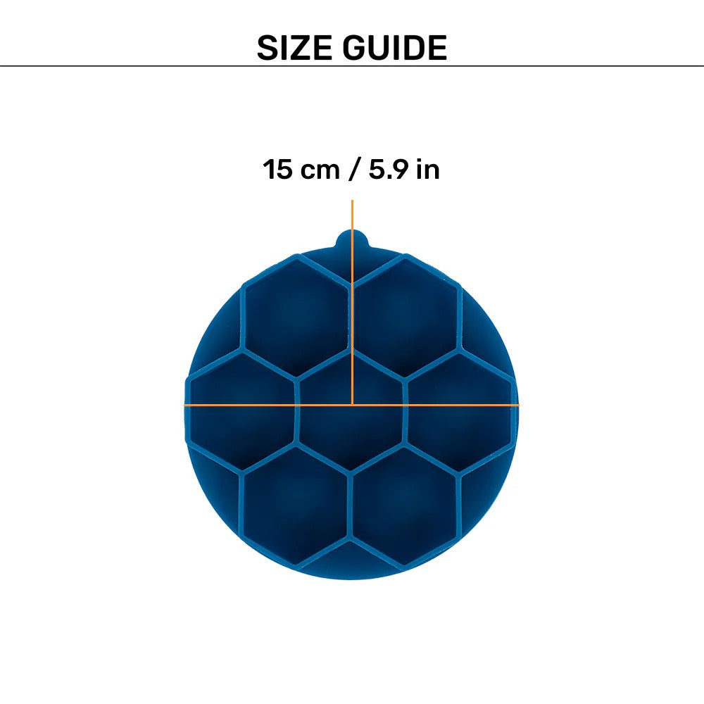 HUFT Honeycomb Stick To Bowl Lick Mat For Pet - Blue