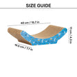 HUFT Meow Lounge Scratcher For Cat - Blue